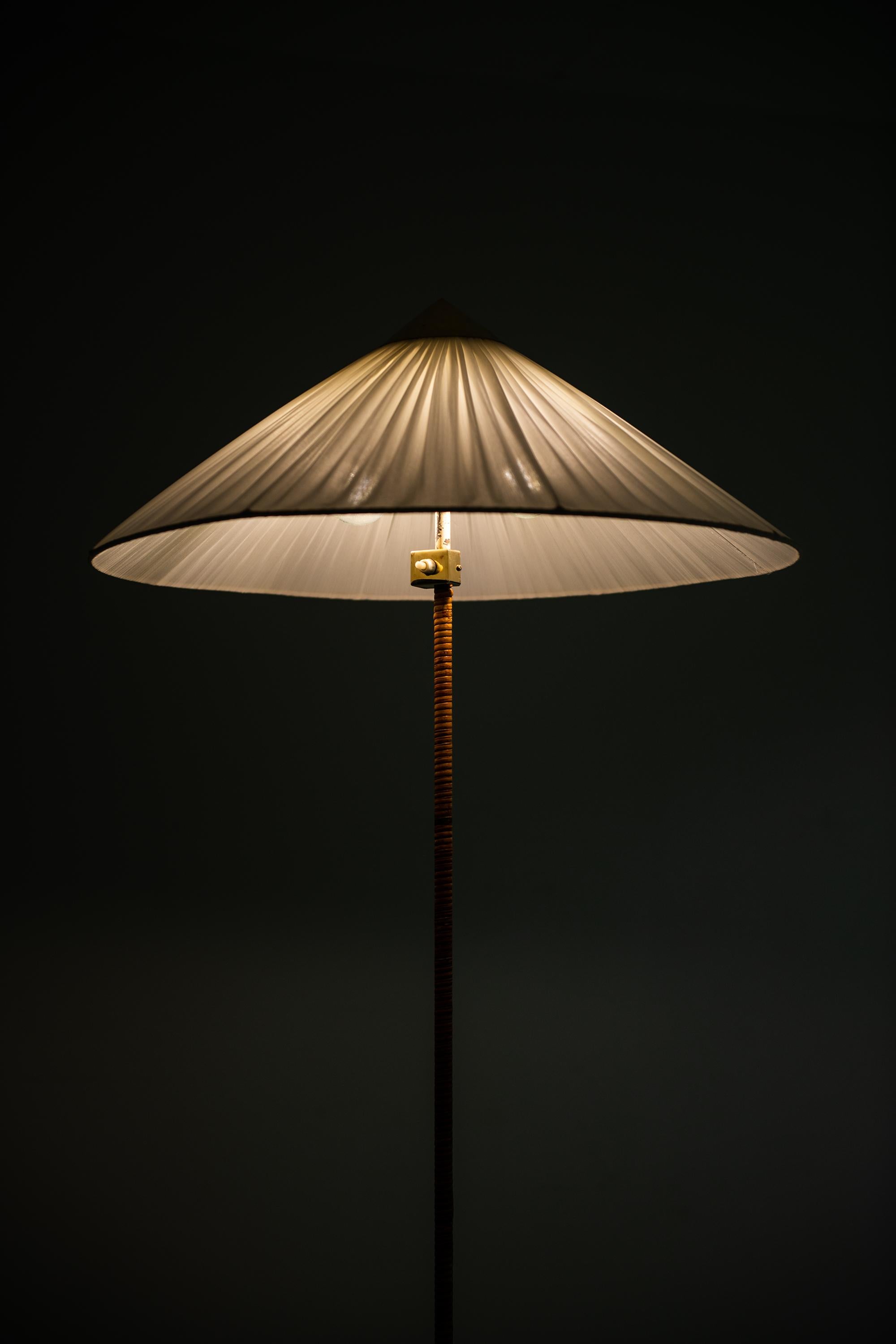 Brass Paavo Tynell Floor Lamps Model 9602 / Chinese Hat by Taito Oy in Finland