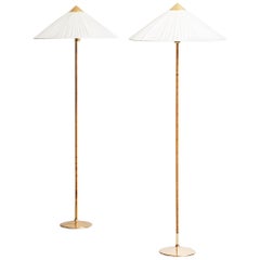 Paavo Tynell Floor Lamps Model 9602 / Chinese Hat by Taito Oy in Finland