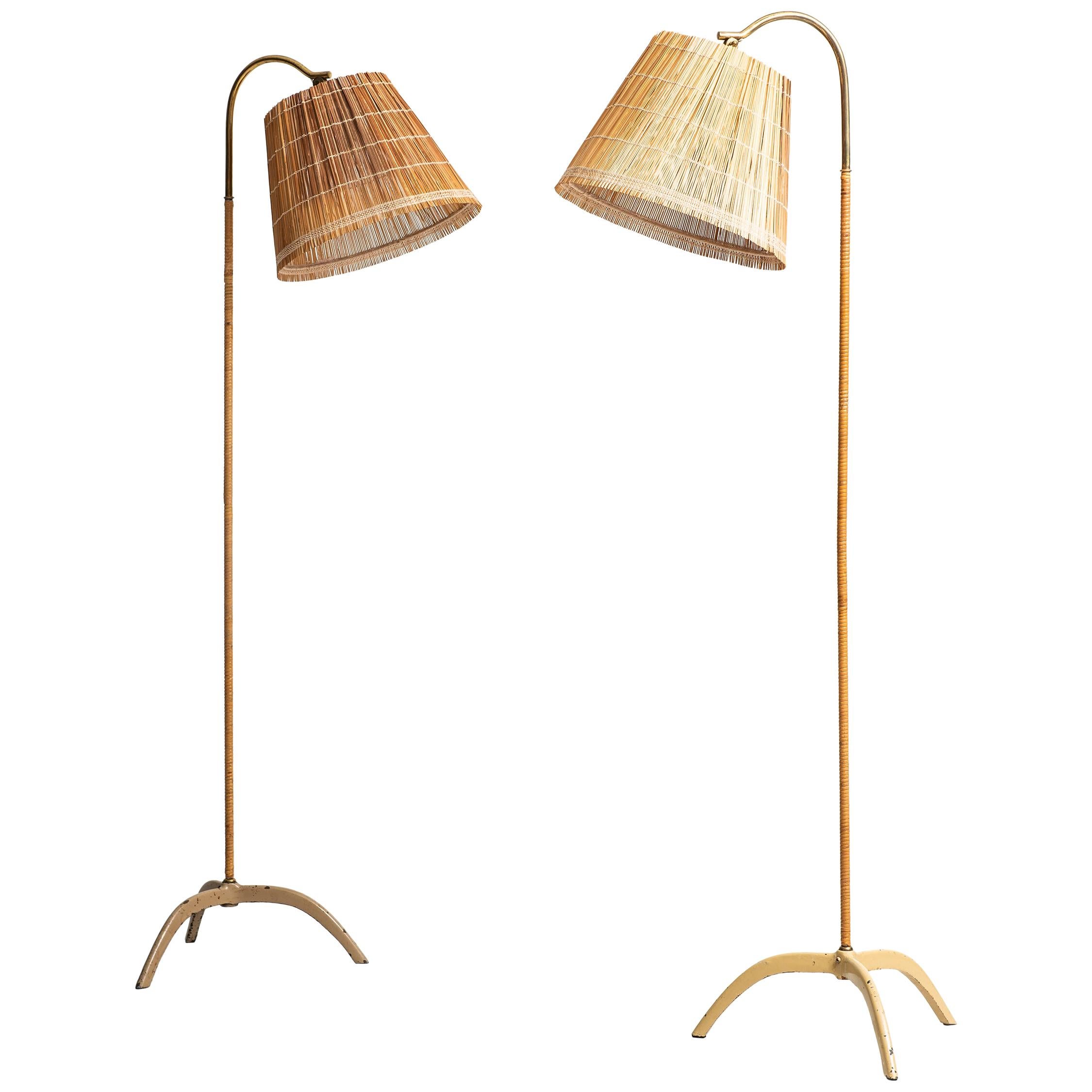 Paavo Tynell Floor Lamps Produced by Taito Oy in Finland