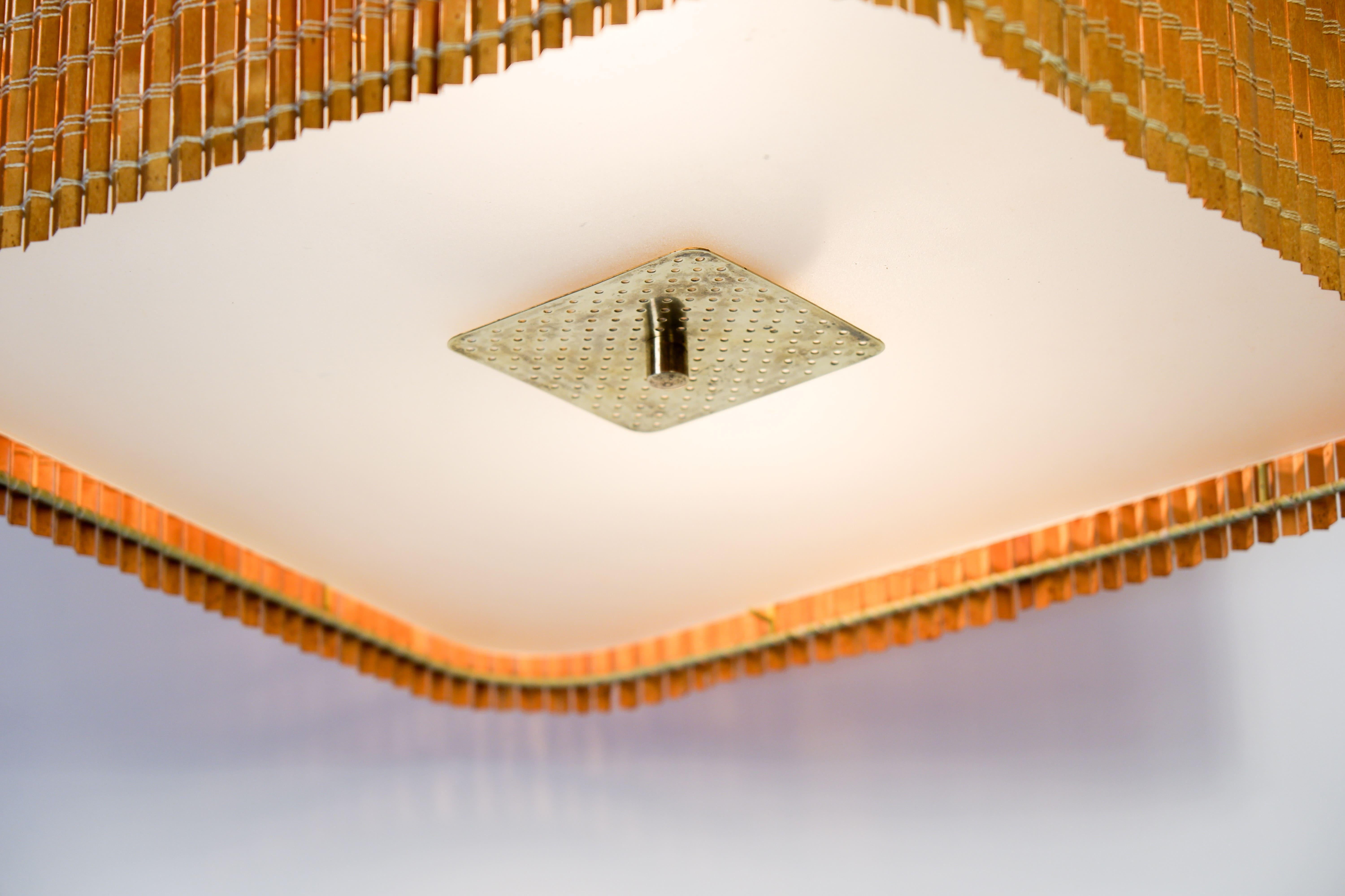 Paavo Tynell flush mount model 20428 for Idman. circa 1950 en vente 3