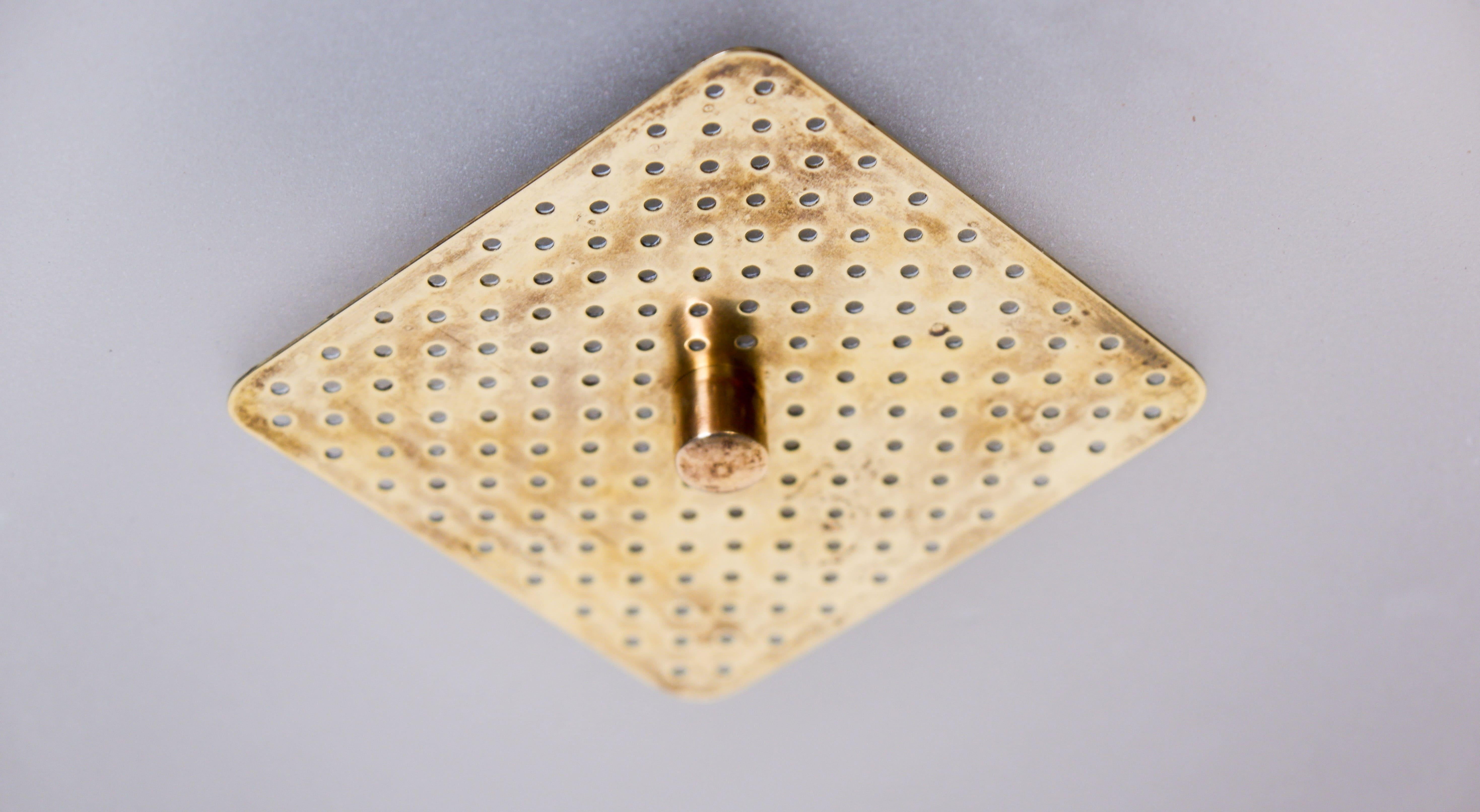 Finlandais Paavo Tynell flush mount model 20428 for Idman. circa 1950 en vente