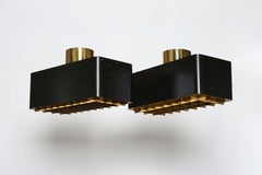 Paavo Tynell Starry Sky ceiling lights, model 9068 set of 2, Finland 1950s