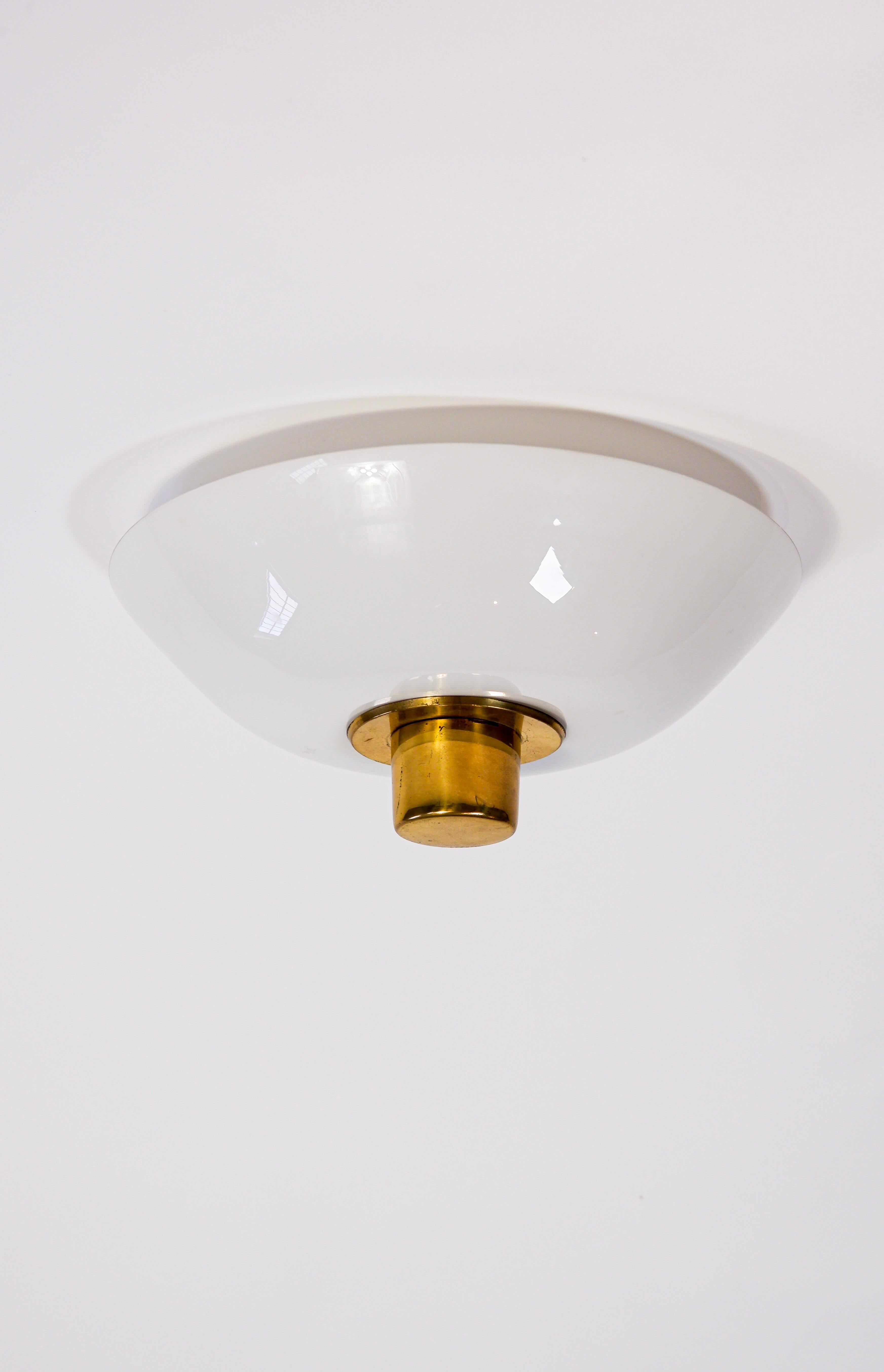 Finnish Paavo Tynell flush ount model 2098N for Idman, circa 1950 For Sale