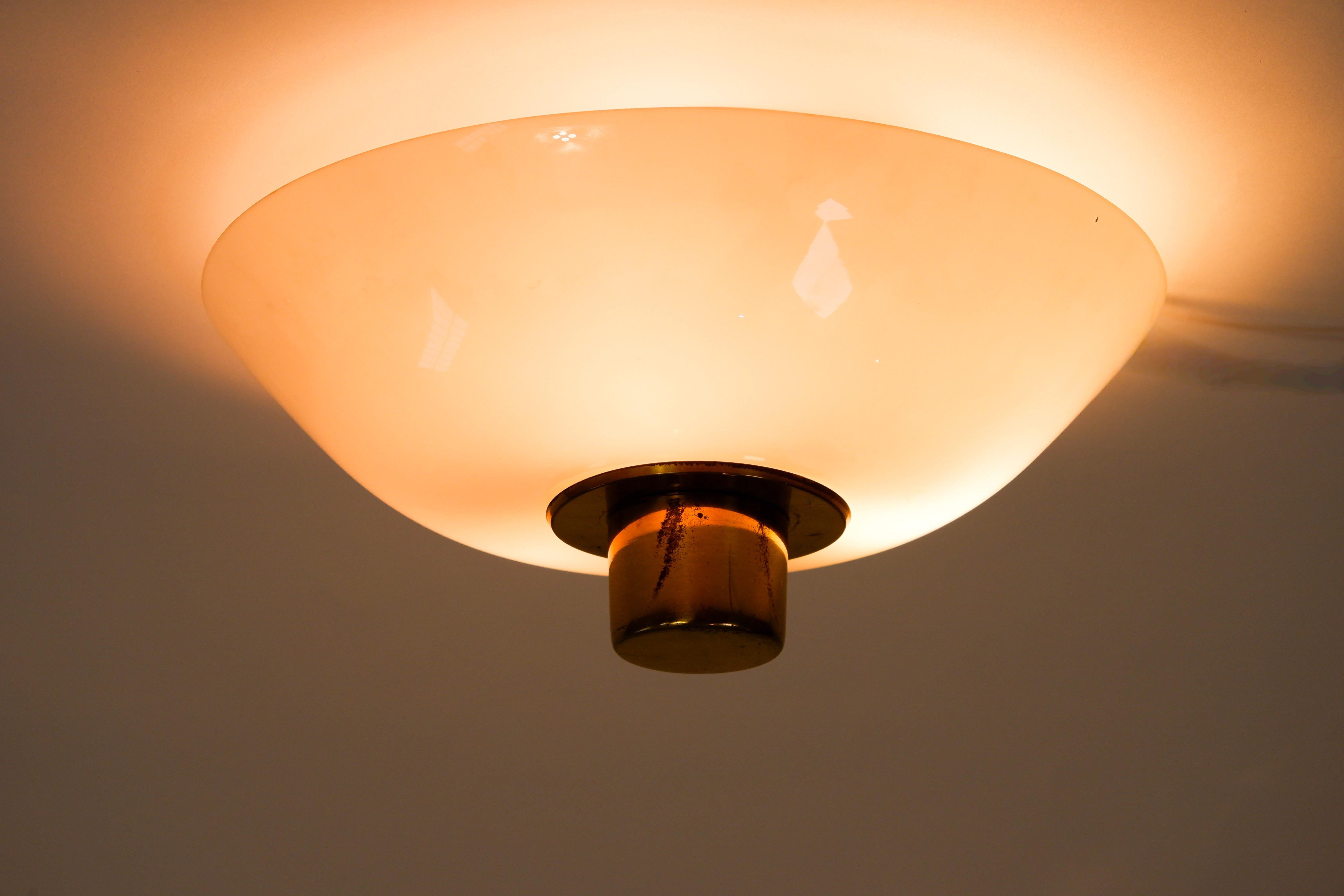 Paavo Tynell flush ount model 2098N for Idman, circa 1950 For Sale 1