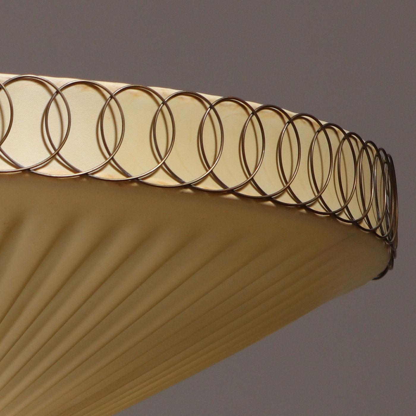 Paavo Tynell for Idman '20399' Flush Mount Ceiling Lamp in Brass, Finland 1950s In Good Condition For Sale In Prague, New Town