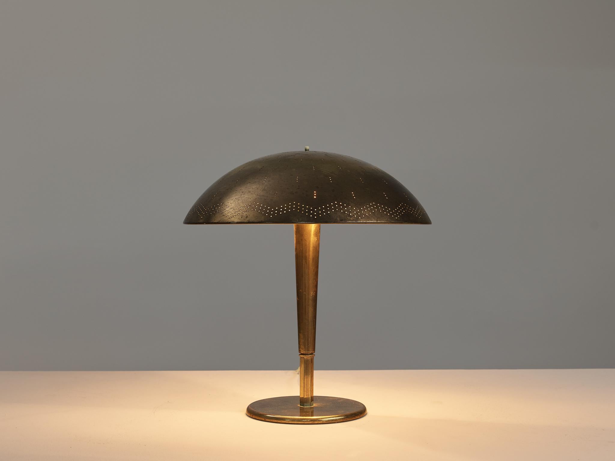 Paavo Tynell pour Idman '5061' lampe de table en laiton  Bon état - En vente à Waalwijk, NL