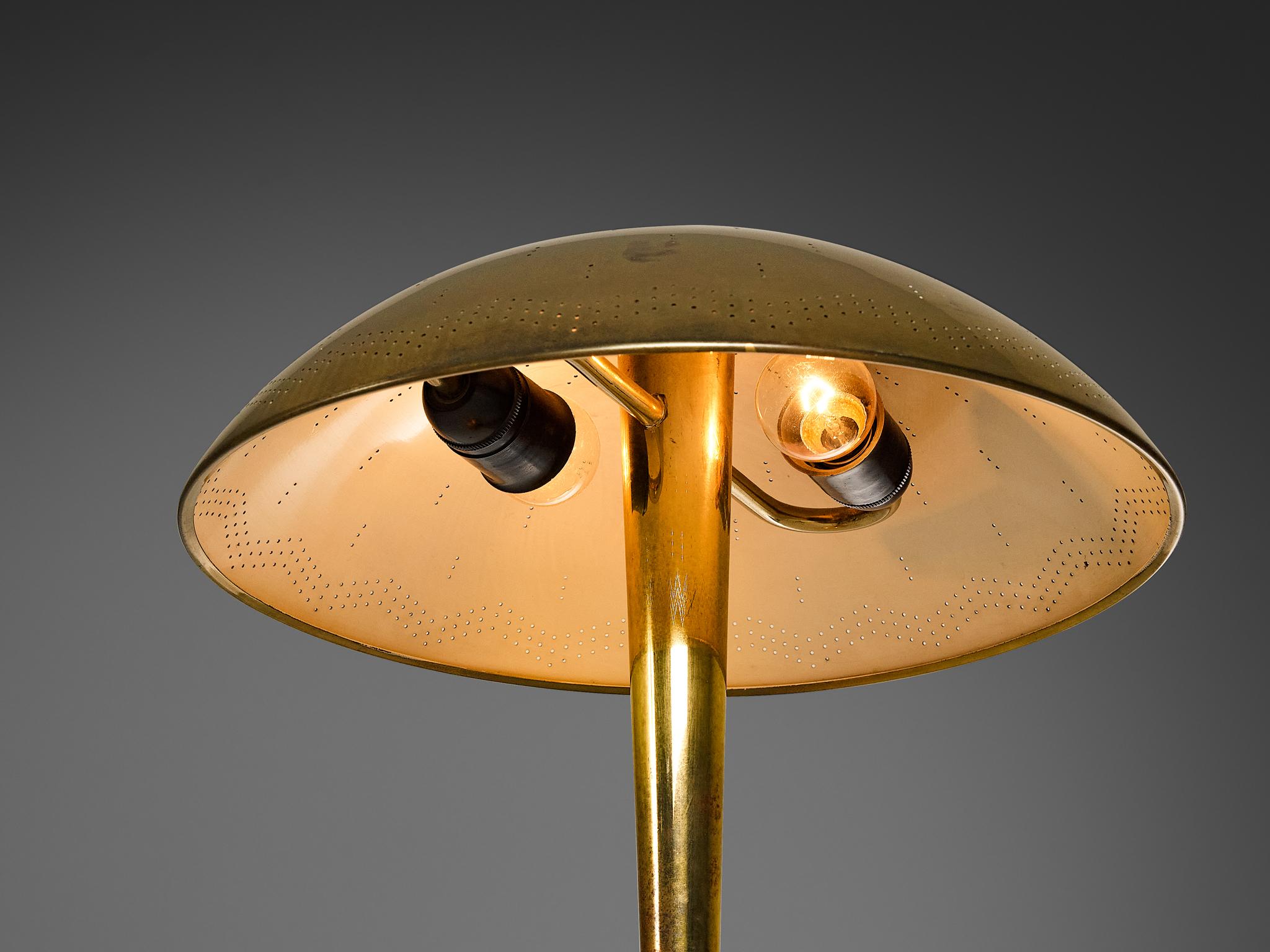 Mid-20th Century Paavo Tynell for Idman ‘5061’ Table Lamp in Brass