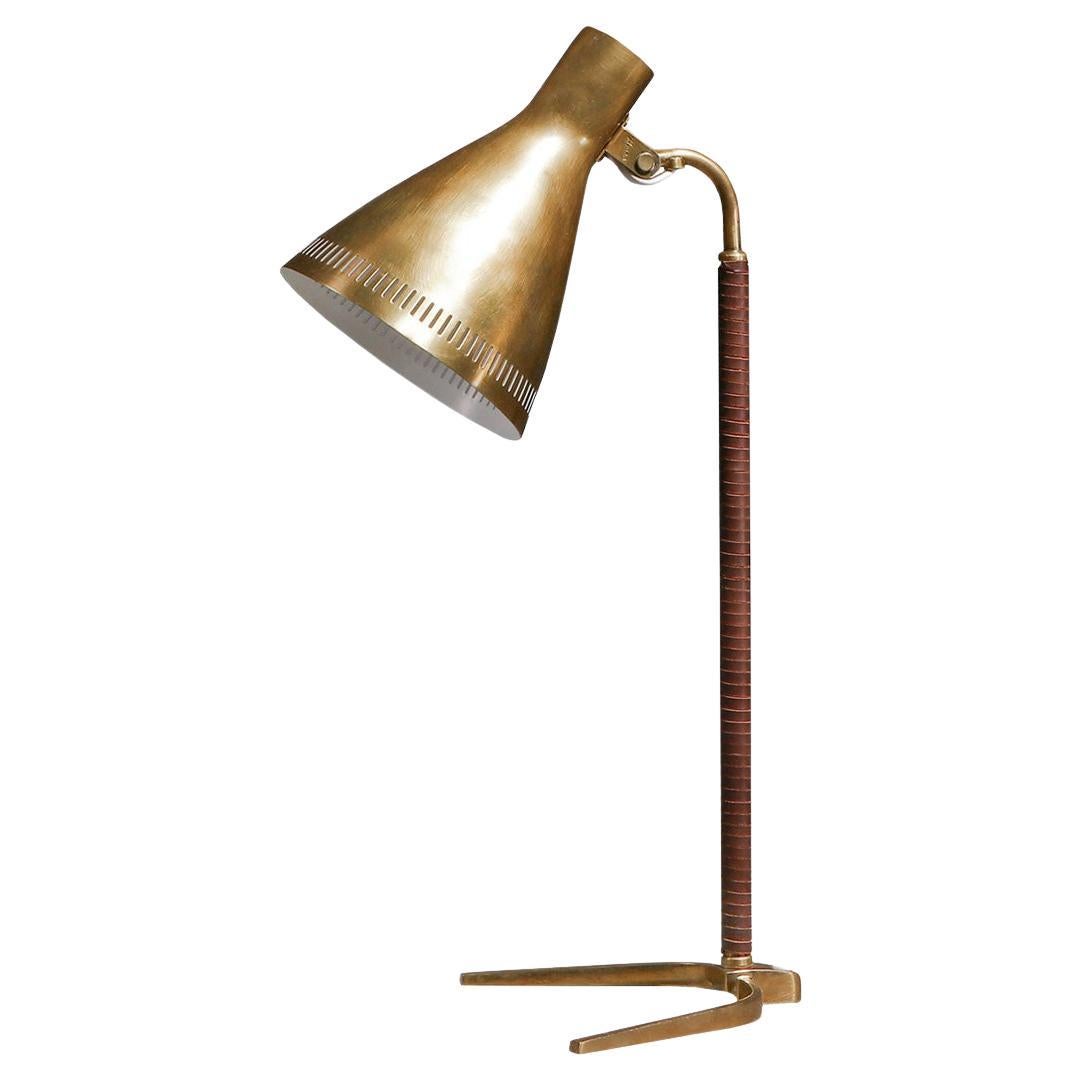 Paavo Tynell for Idman '9224' Brass Table Lamp, 1950s For Sale