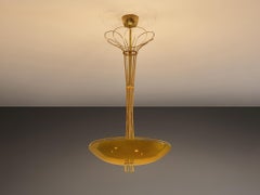 Paavo Tynell for Idman Chandelier in Brass