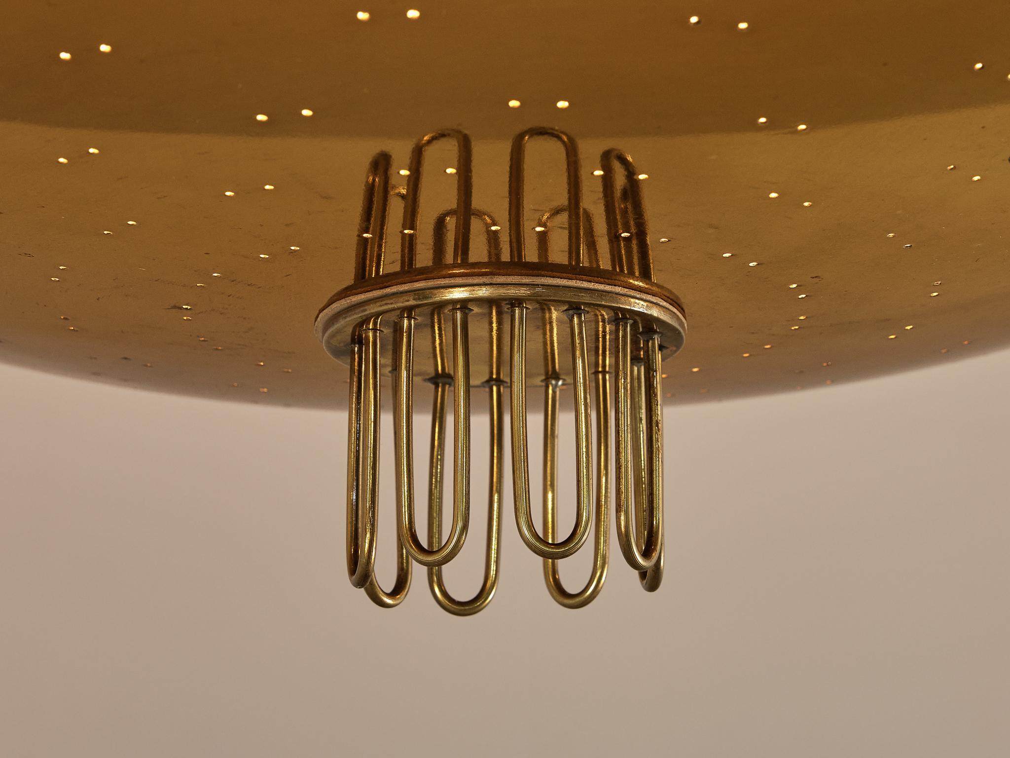 Paavo Tynell for Idman Chandelier in Brass  1
