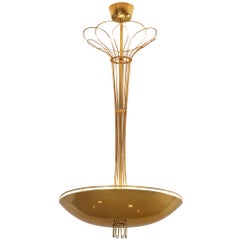 Lampadario Paavo Tynell per Idman in ottone