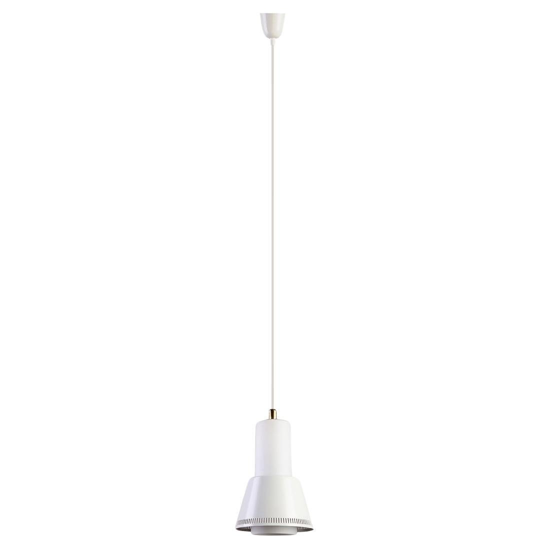 Paavo Tynell for Idman “K2-15” Pendant Lamp in Steel and Opal Glass, 1950s For Sale
