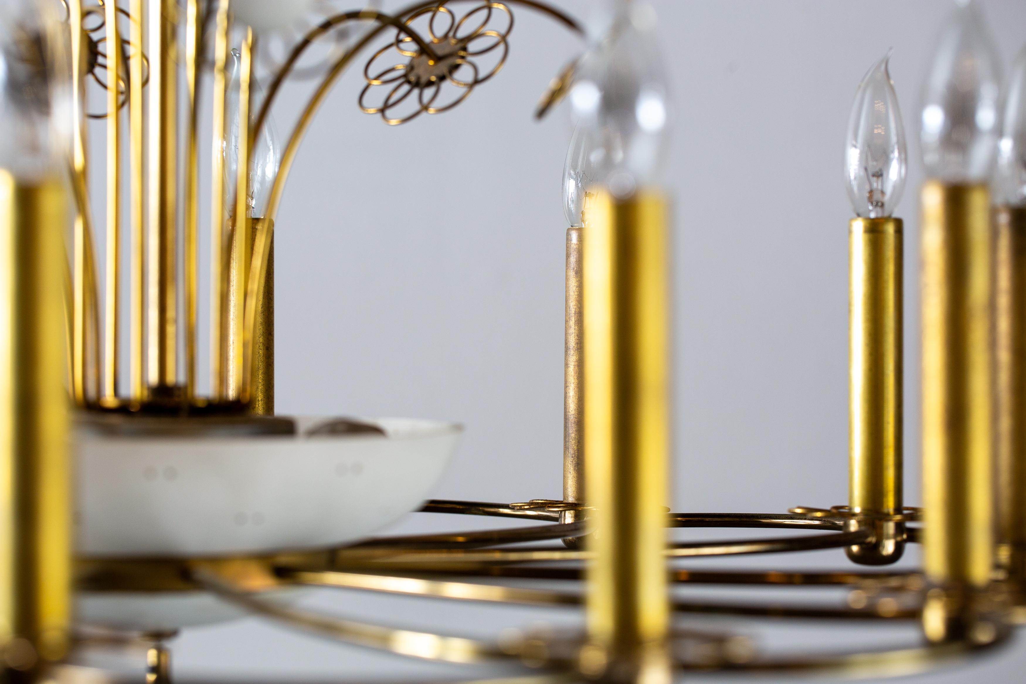 Paavo Tynell para Lightolier Acentos florales candelabro años 60 mcm mediados del siglo XX en venta