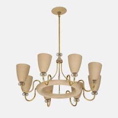 Paavo Tynell for Lightolier Eight-Light 'Ballerina' Chandelier, 1950s