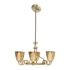 Paavo Tynell for Lightolier Finnish-Canadian Mid-Century 6-Arm Chandelier