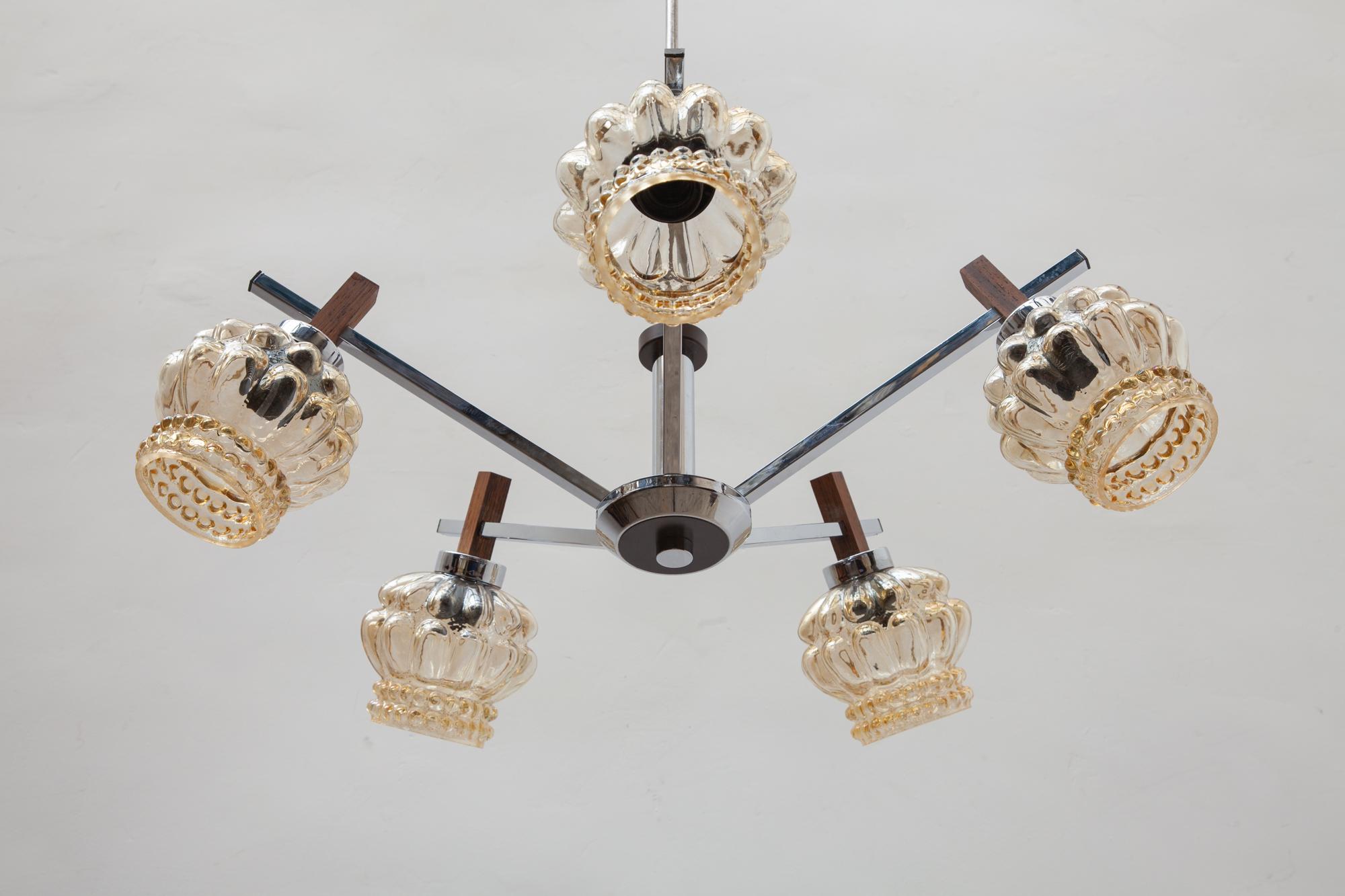 Mid-20th Century Paavo Tynell for Limburg, Germany Chandelier For Sale