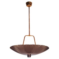 Large Paavo Tynell Sea Shell Ceiling Pendant in Copper
