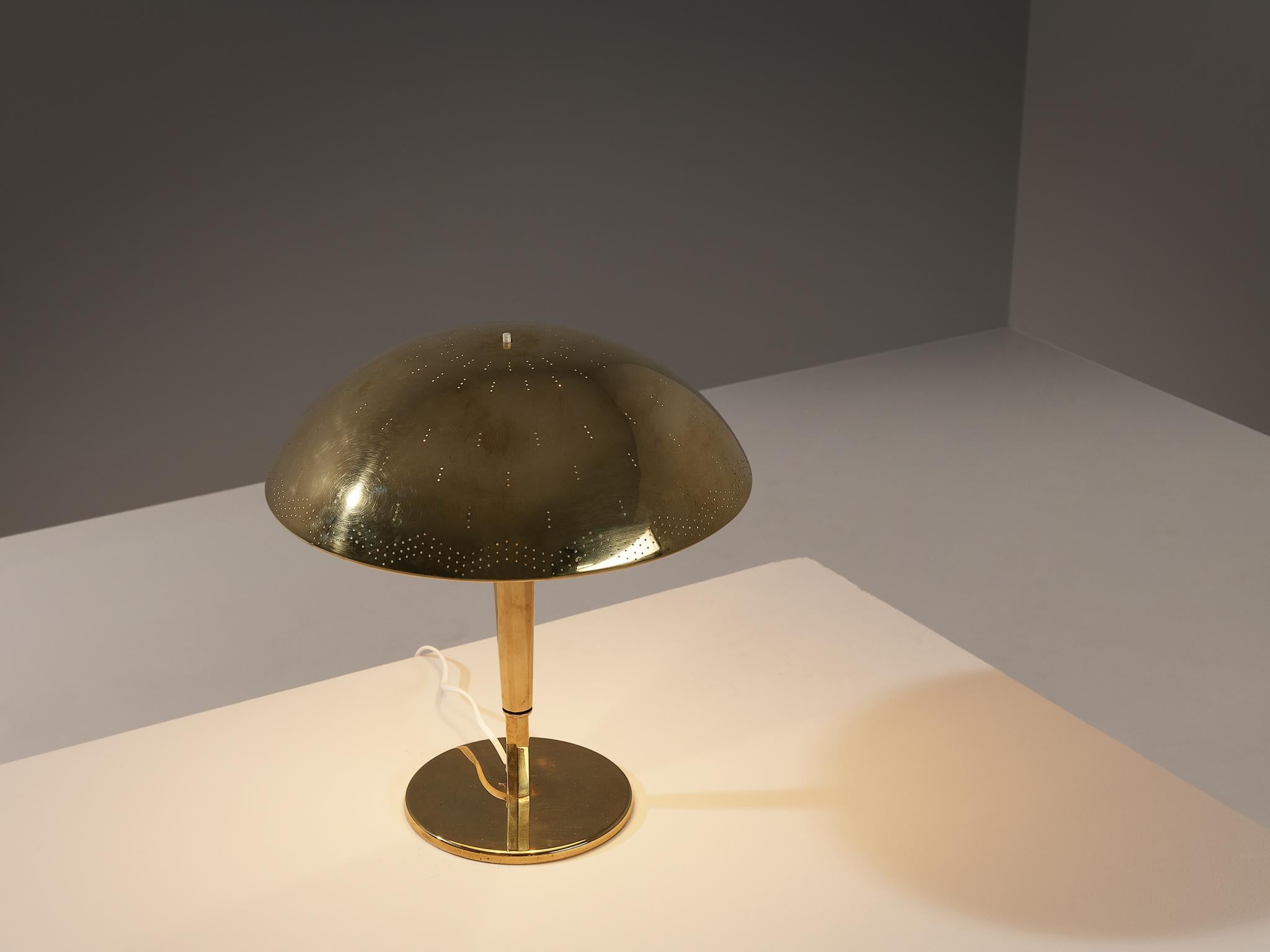 Mid-20th Century Paavo Tynell for Taito Oy Table Lamps ‘5061’ in Brass