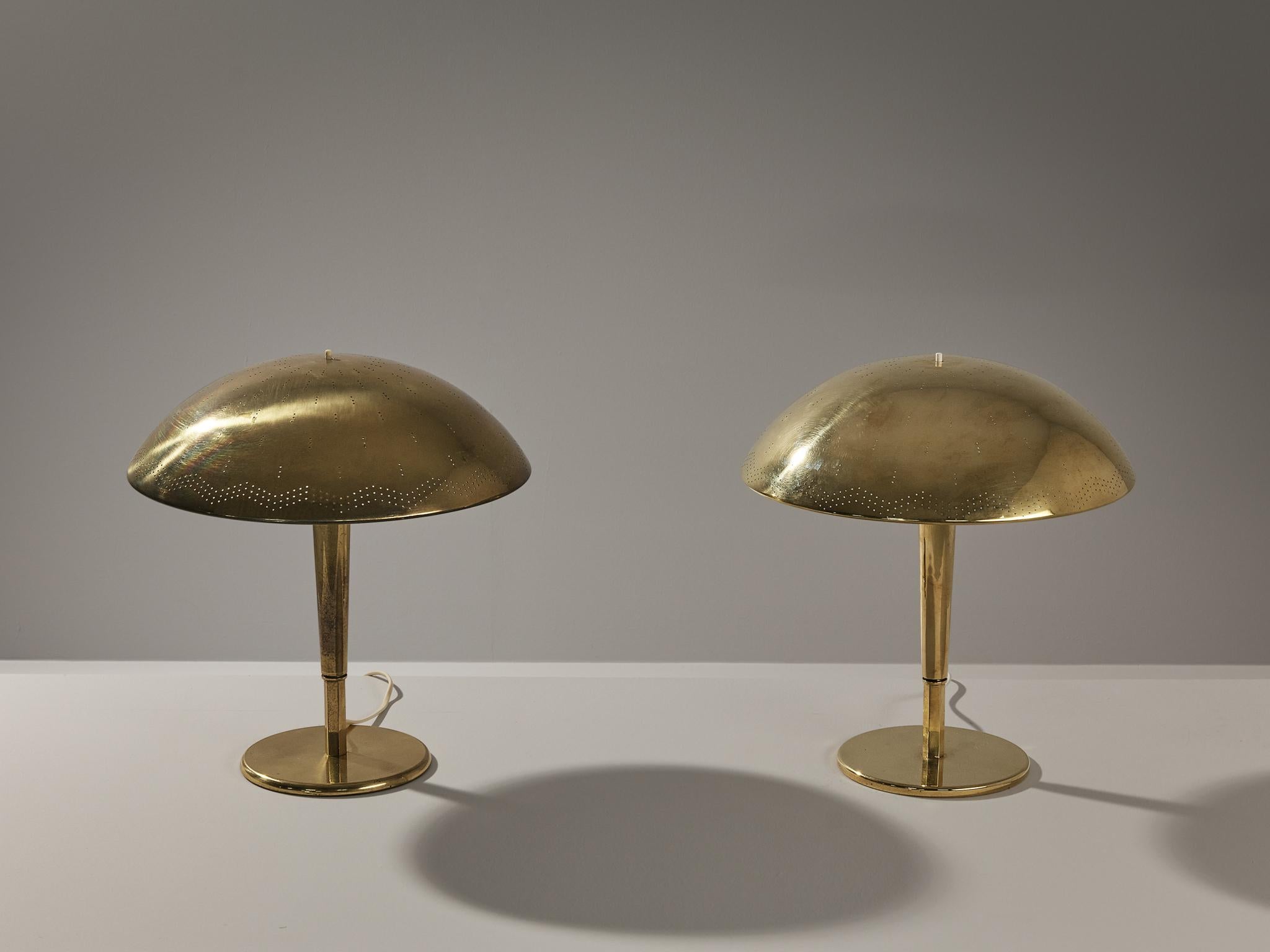 Paavo Tynell for Taito Oy Table Lamps ‘5061’ in Brass 2