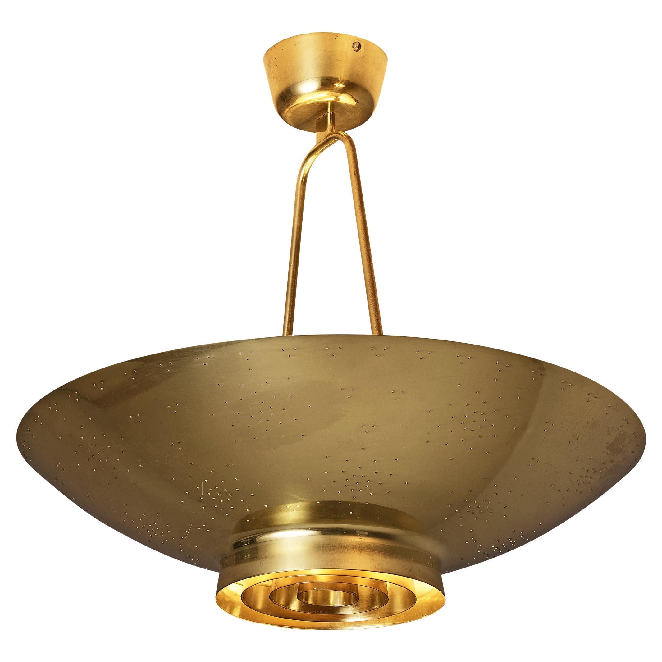 Paavo Tynell for Taito Pendant Lamp in Brass