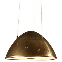 Paavo Tynell for Taito Pendant Lamp Model '1959' in Brass and Glass 