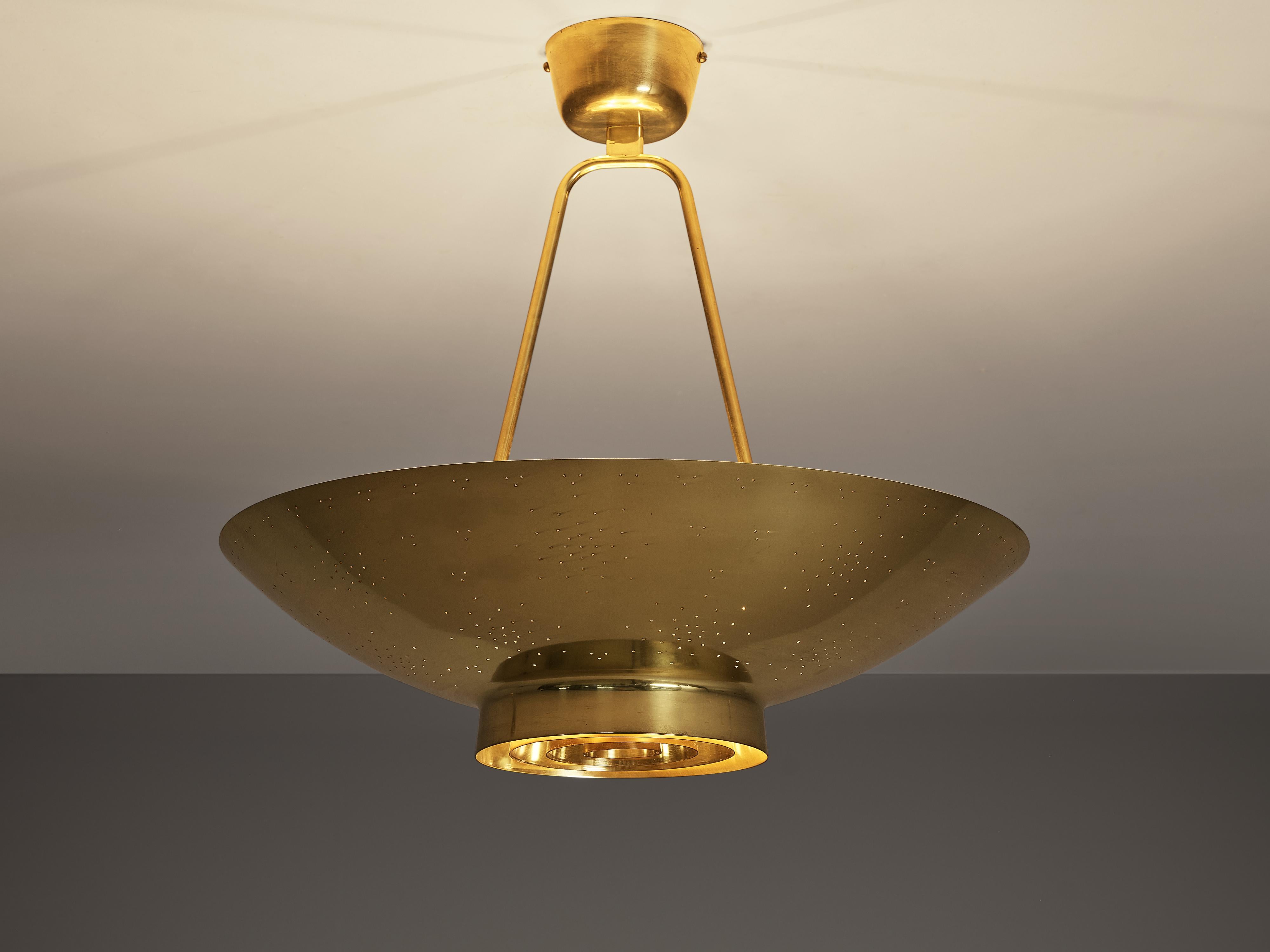 Paavo Tynell for Taito Pendant Lamp Model ‘9060’ in Brass 1