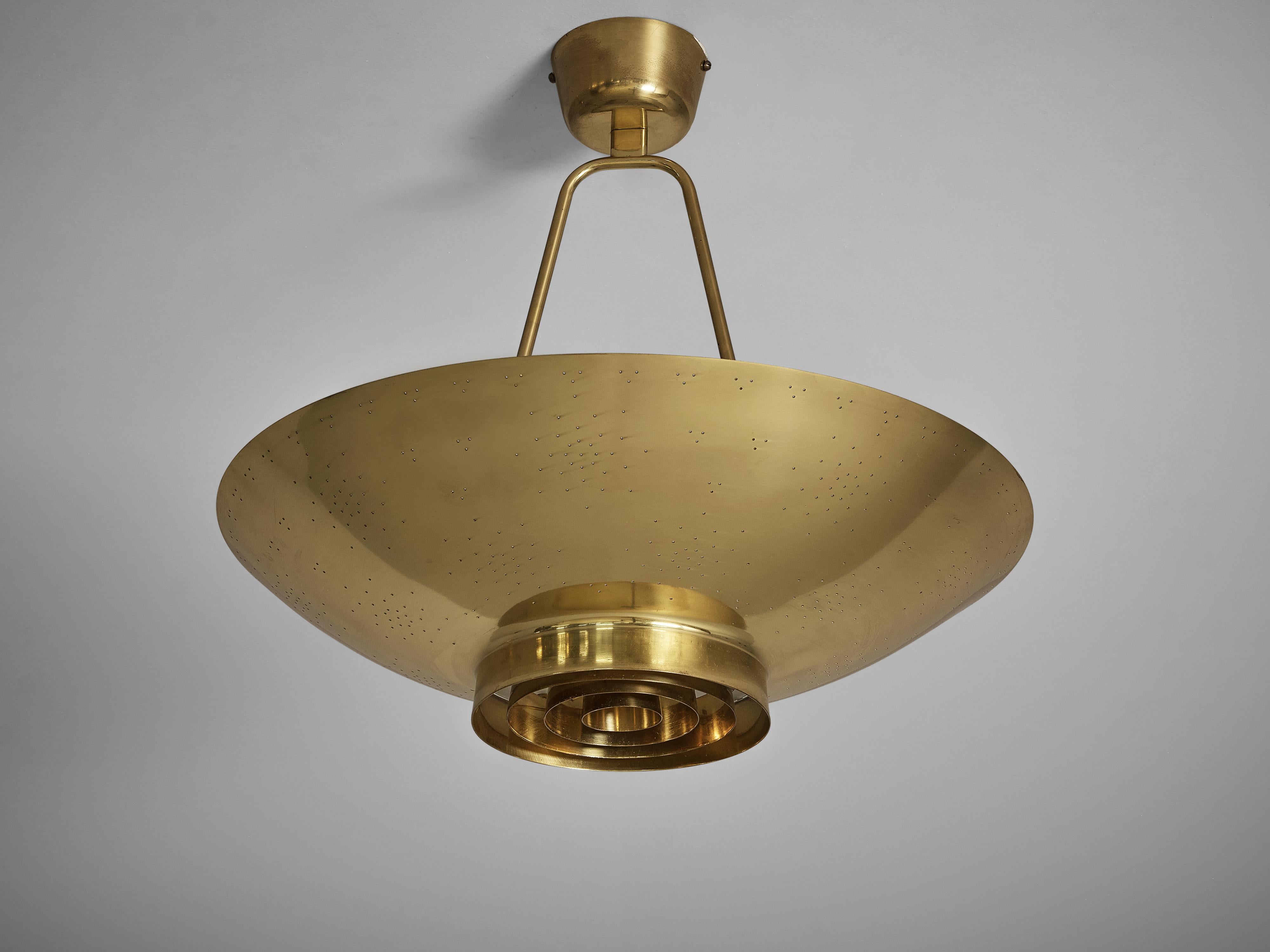 Paavo Tynell for Taito Pendant Lamp Model ‘9060’ in Brass 2