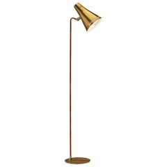 Paavo Tynell for Taito Rare Floor Lamp in Brass