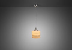 Paavo Tynell Glass Pendant Light Manufactured by Taito Oy, Finland 1930s