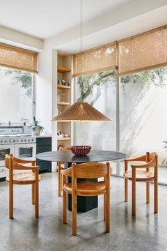 Lampada a sospensione in bambù grande '1972' di Paavo Tynell per Gubi