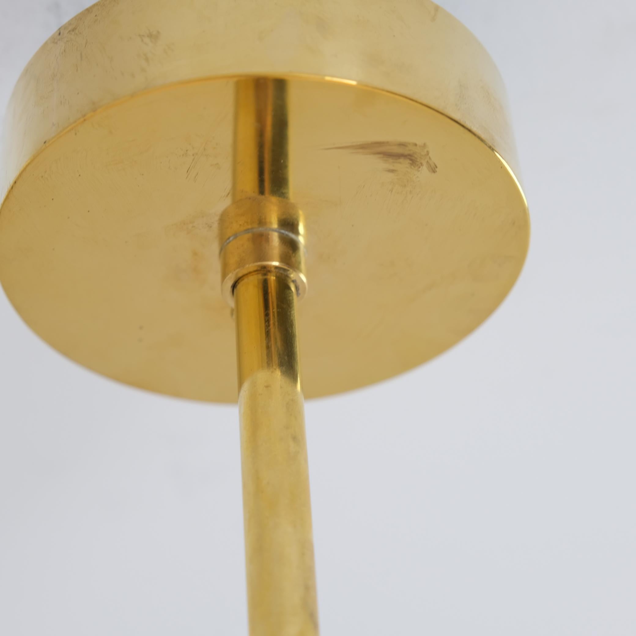 Paavo Tynell Large Ceiling Lamp from the Iconic Aulanko Hotel, Taito 1938 For Sale 5