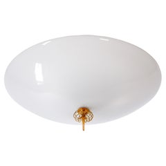 Paavo Tynell, large opal flush mount model 2093 for Idman