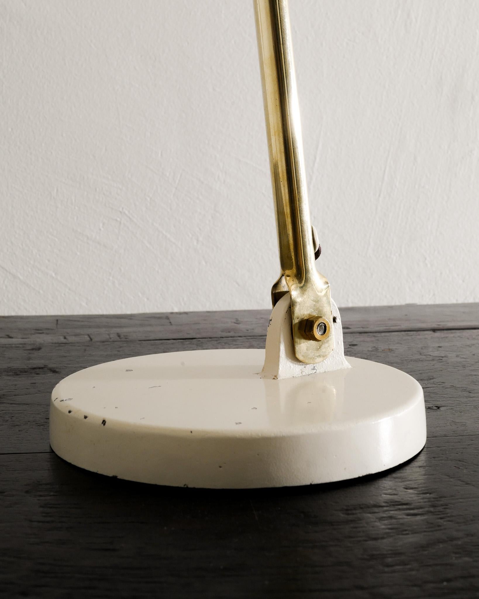 Finnish Paavo Tynell Mid Century Desk Table Lamp Model 9222 Produced by Taito Oy, 1940s For Sale