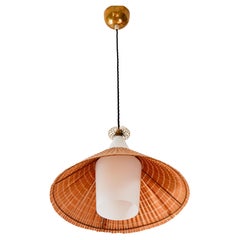 Paavo Tynell model 1082 for Idman original rattan shade, circa 1960.