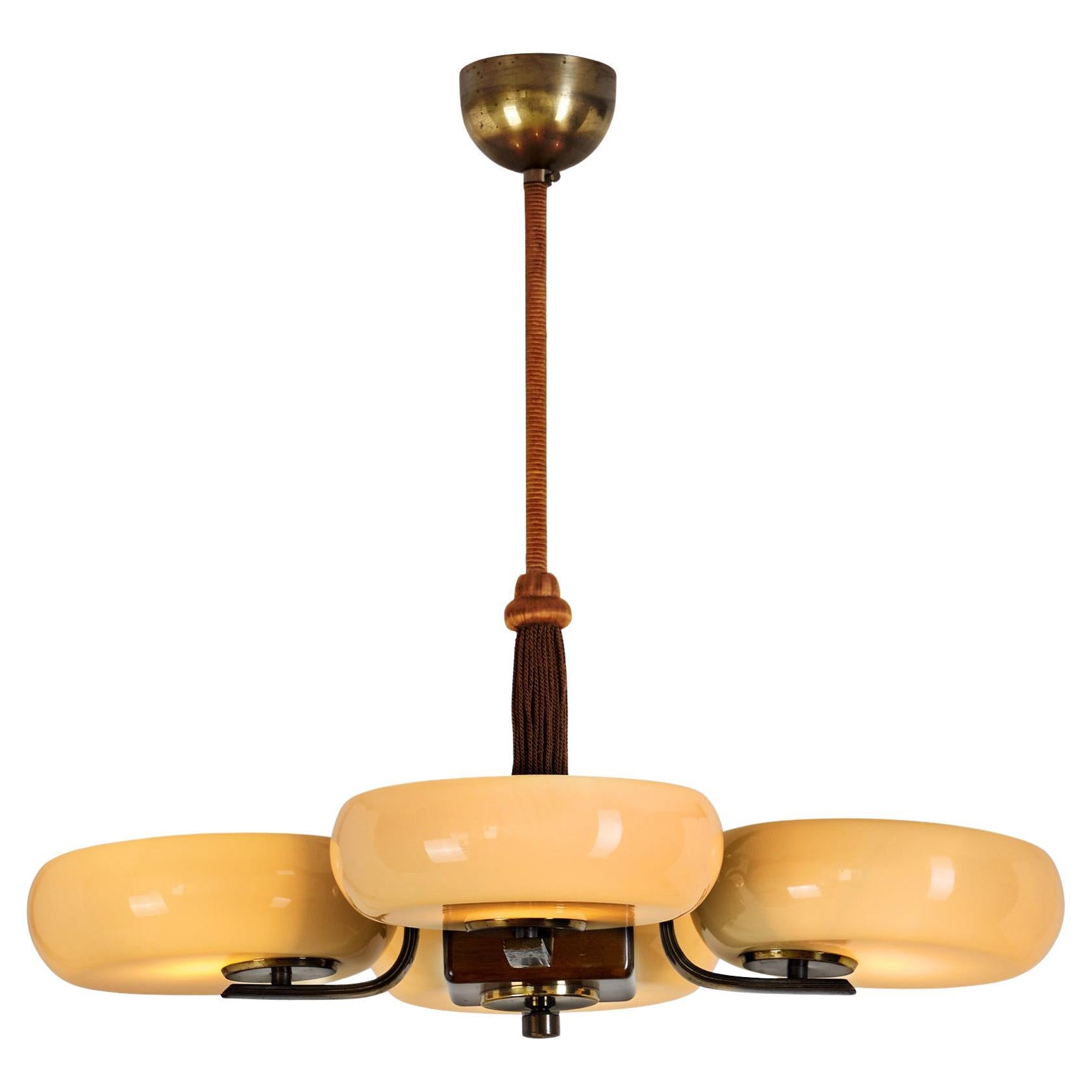 Paavo Tynell Model "1574" Chandelier for Taito, Finland 1930s in vendita