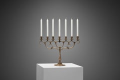Paavo Tynell Model "162" Brass Candelabra for Taito Oy, Finland ca 1930s