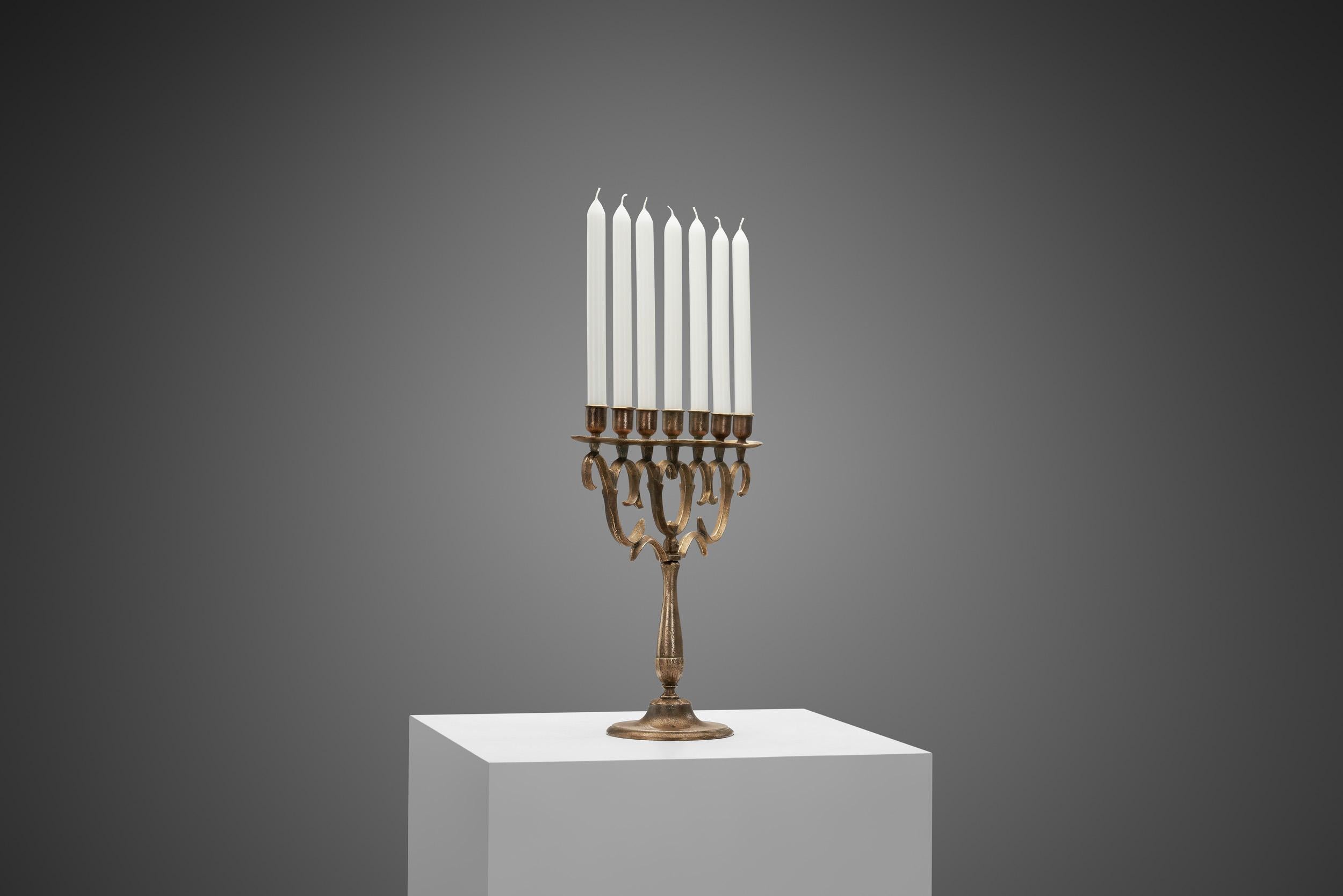 Candélabre en laiton Paavo Tynell modèle 162 pour Taito Oy, Finlande, vers 1930 Bon état - En vente à Utrecht, NL