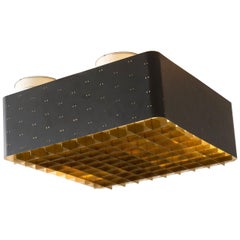 Paavo Tynell Model # 9068 Ceiling Lamp in Black, Finland, 1960s