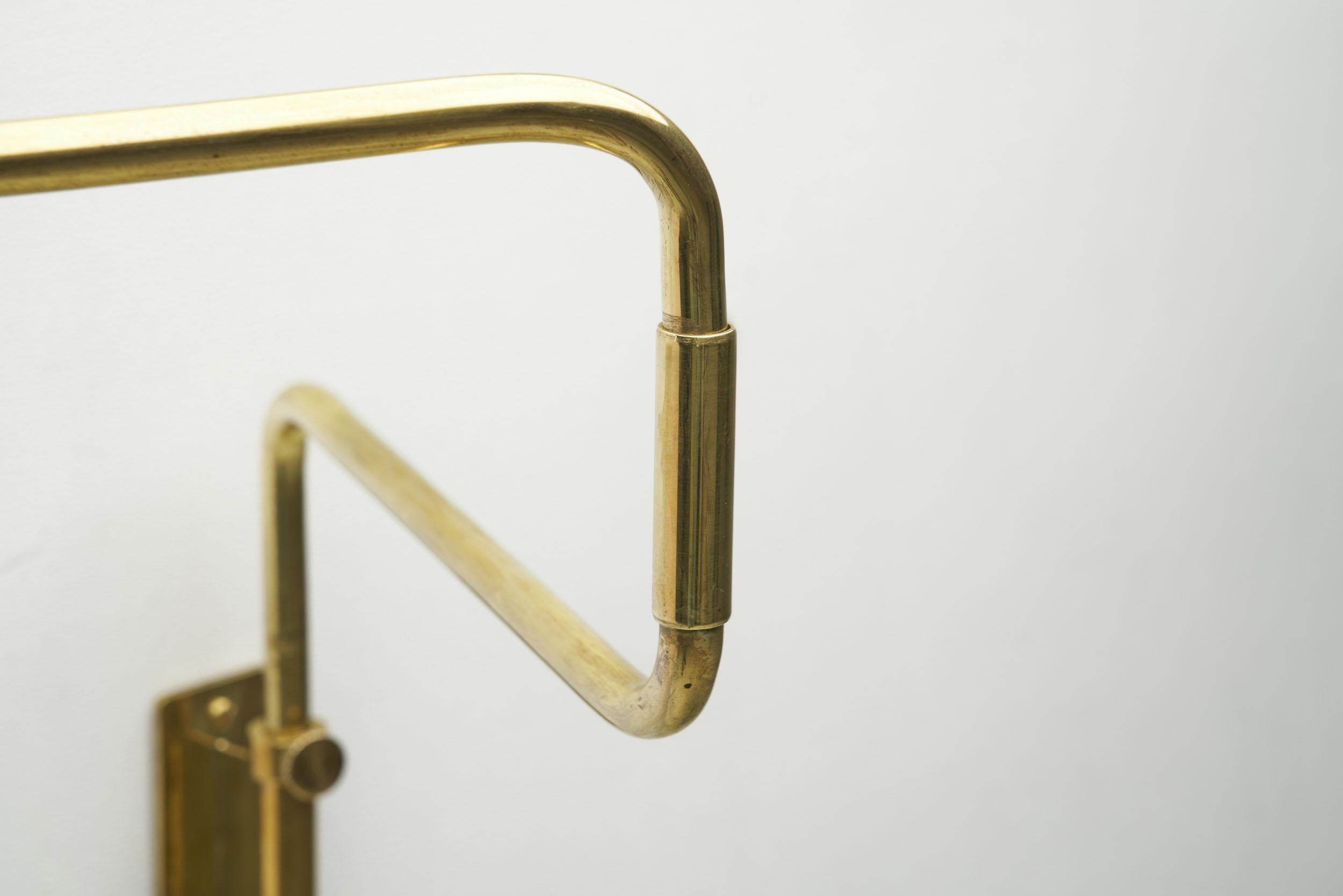 Paavo Tynell Model “9414” Brass Wall Light for Taito Oy, Finland, 1950s 6