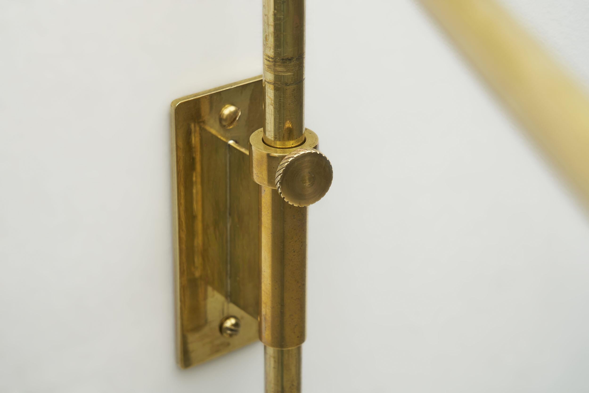 Paavo Tynell Model “9414” Brass Wall Light for Taito Oy, Finland, 1950s 7