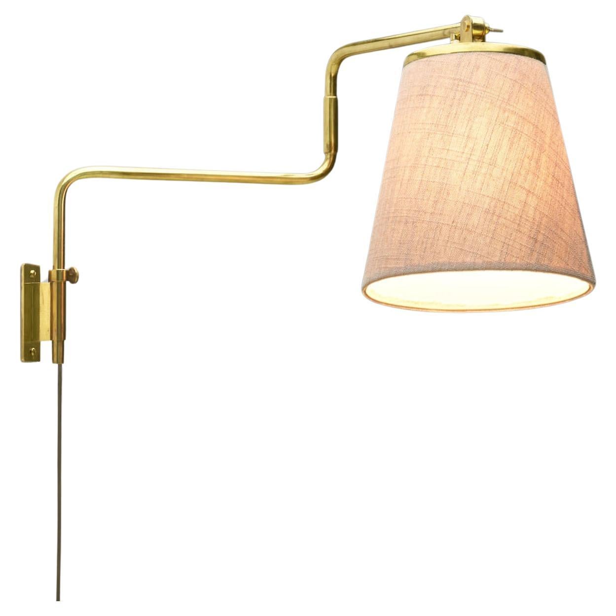 Paavo Tynell Model “9414” Brass Wall Light for Taito Oy, Finland 1950s