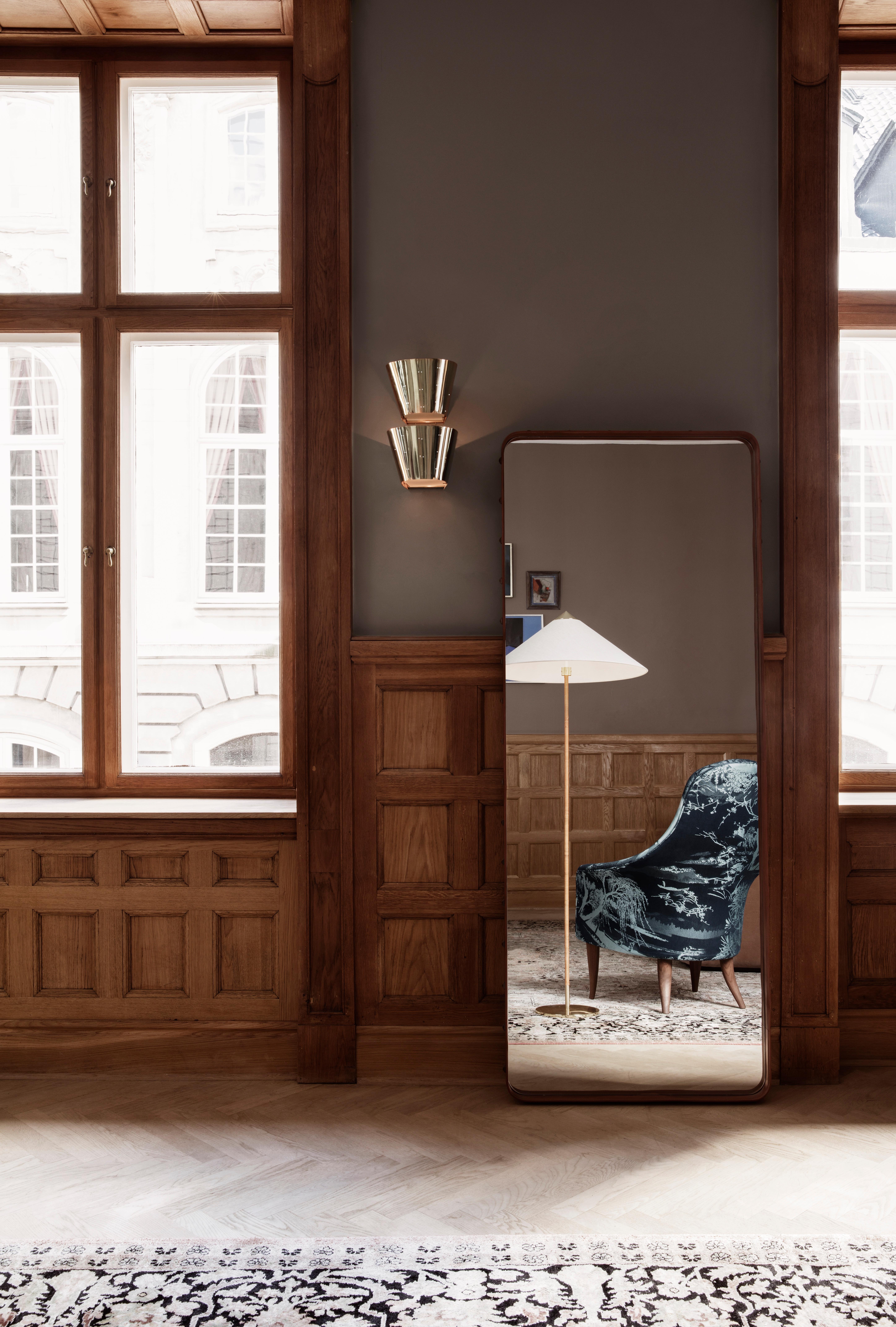 Paavo Tynell Model '9602' Floor Lamp with Bamboo Shade for GUBI For Sale 3