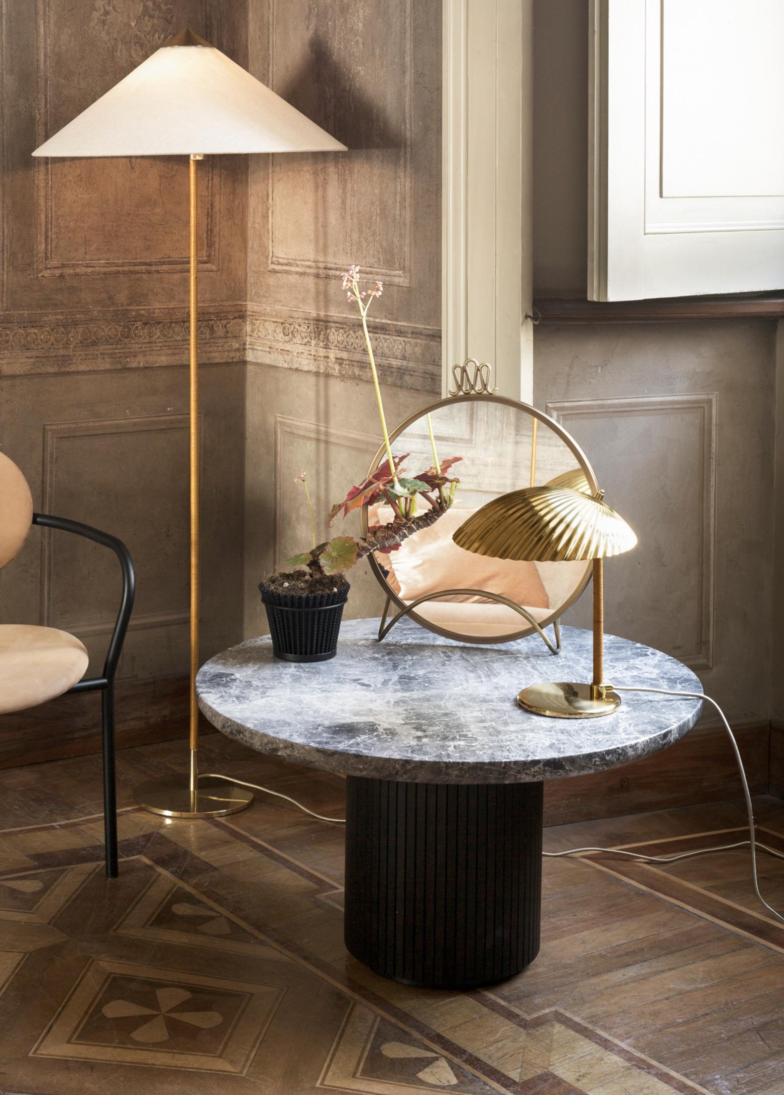 Paavo Tynell Model '9602' Floor Lamp with Bamboo Shade for GUBI For Sale 4