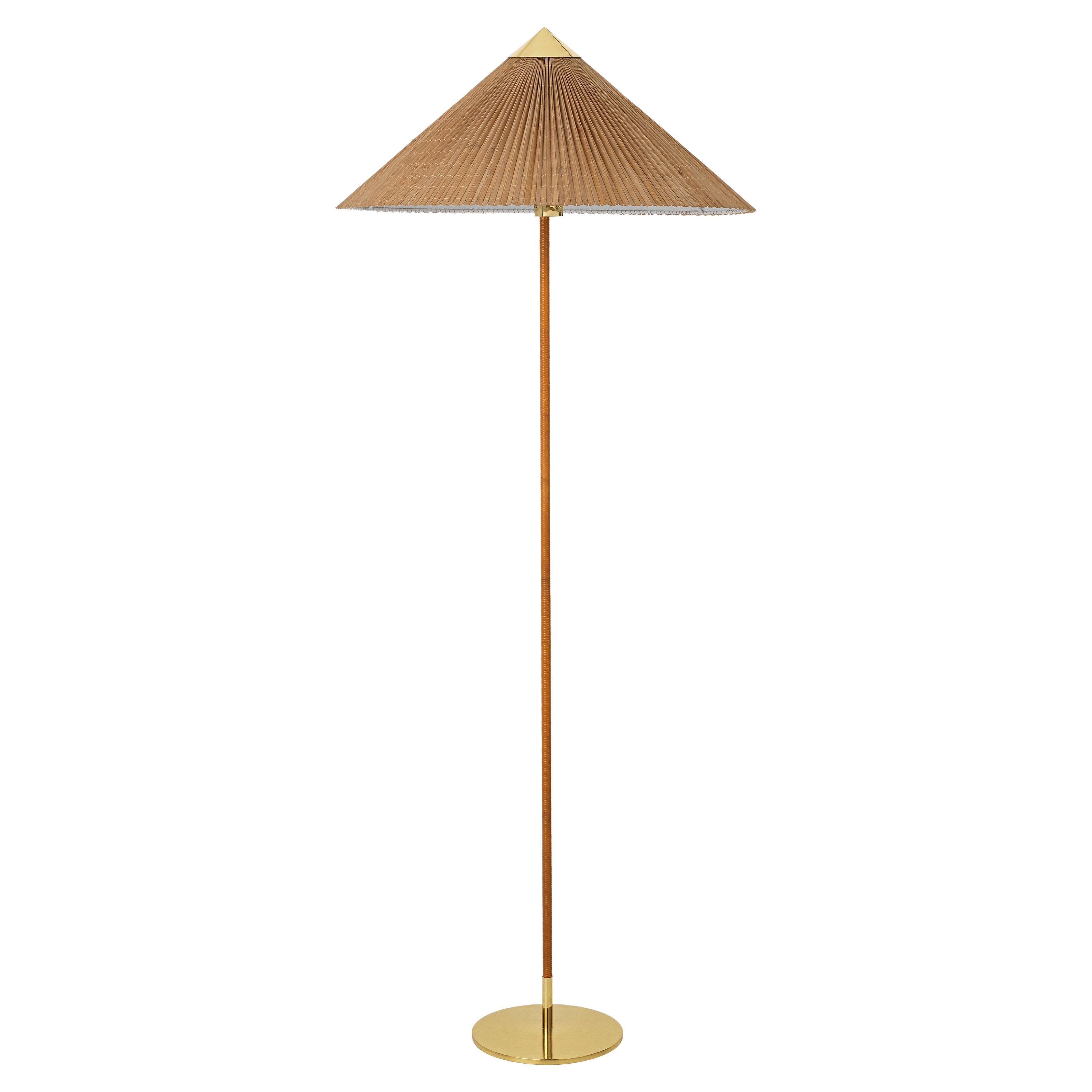 Paavo Tynell Model '9602' Floor Lamp with Bamboo Shade for GUBI