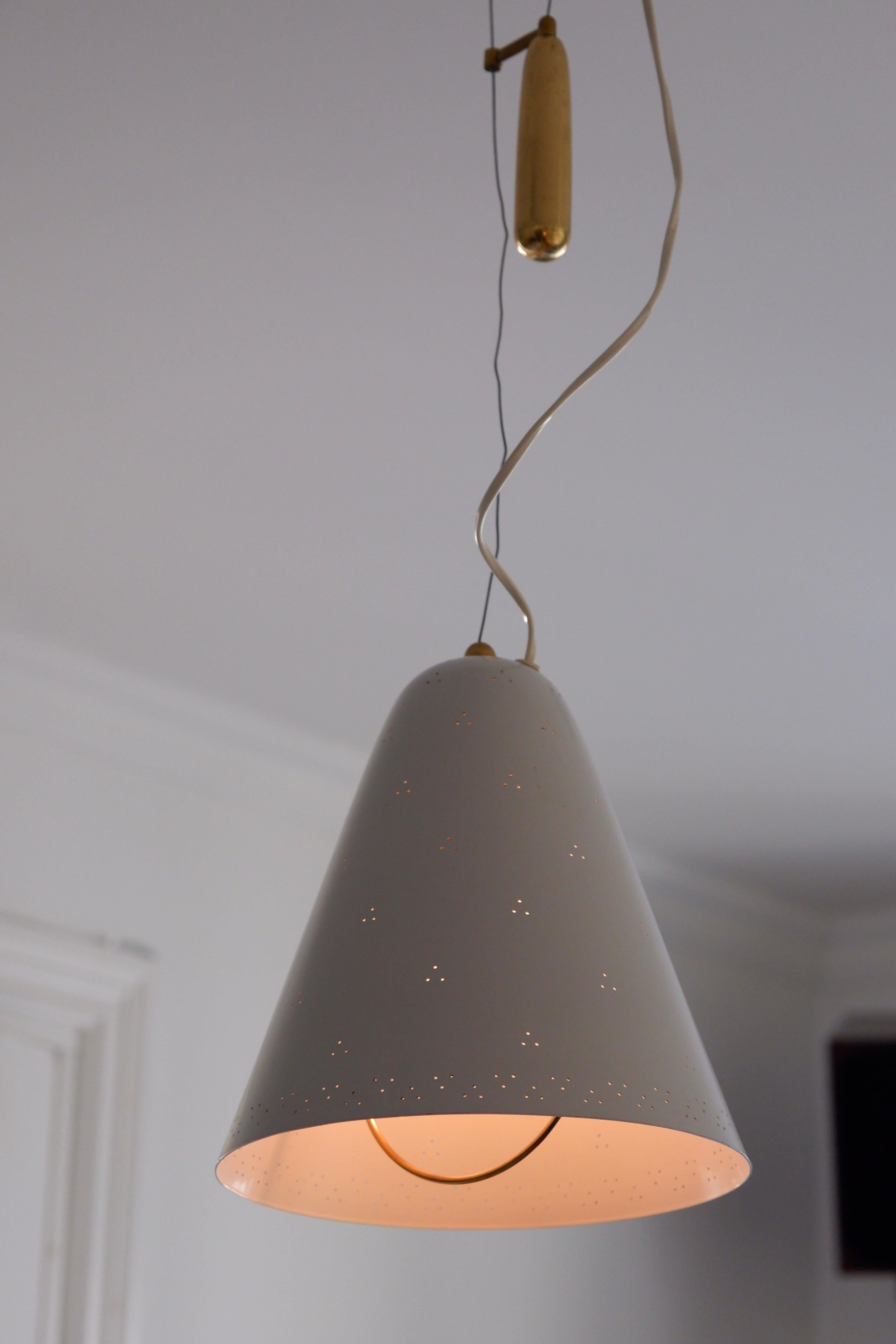 Mid-20th Century Paavo Tynell, Model A1942, Counter Weight Lamp for Idman circa 1960 For Sale