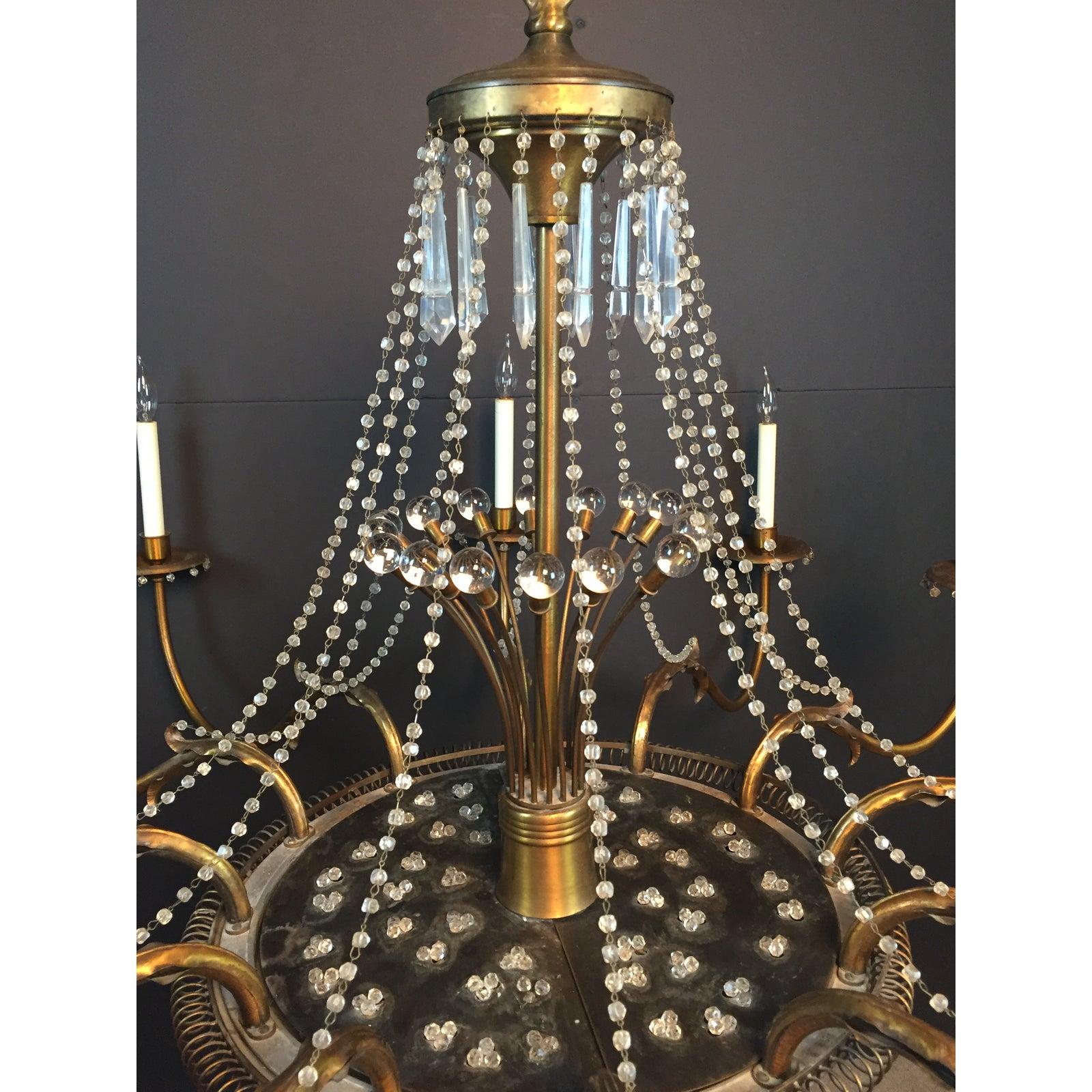 Mid-20th Century Paavo Tynell Monumental Mid-Century Modern Chandelier