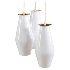 Paavo Tynell Opaline Glass Pendant Lamp