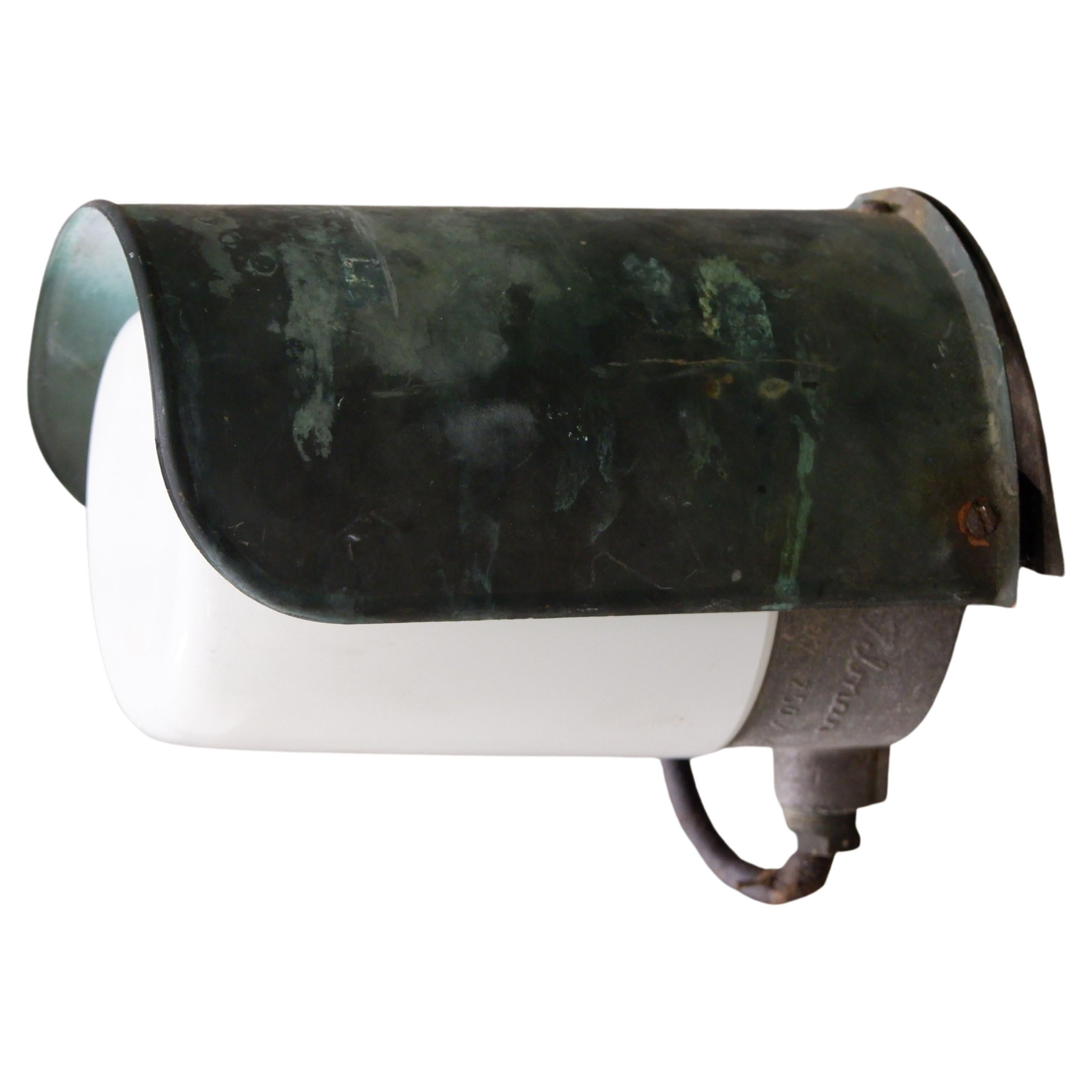 Paavo Tynell Outside Copper Wall Lamp Model 7307 for Idman, circa 1950 For Sale