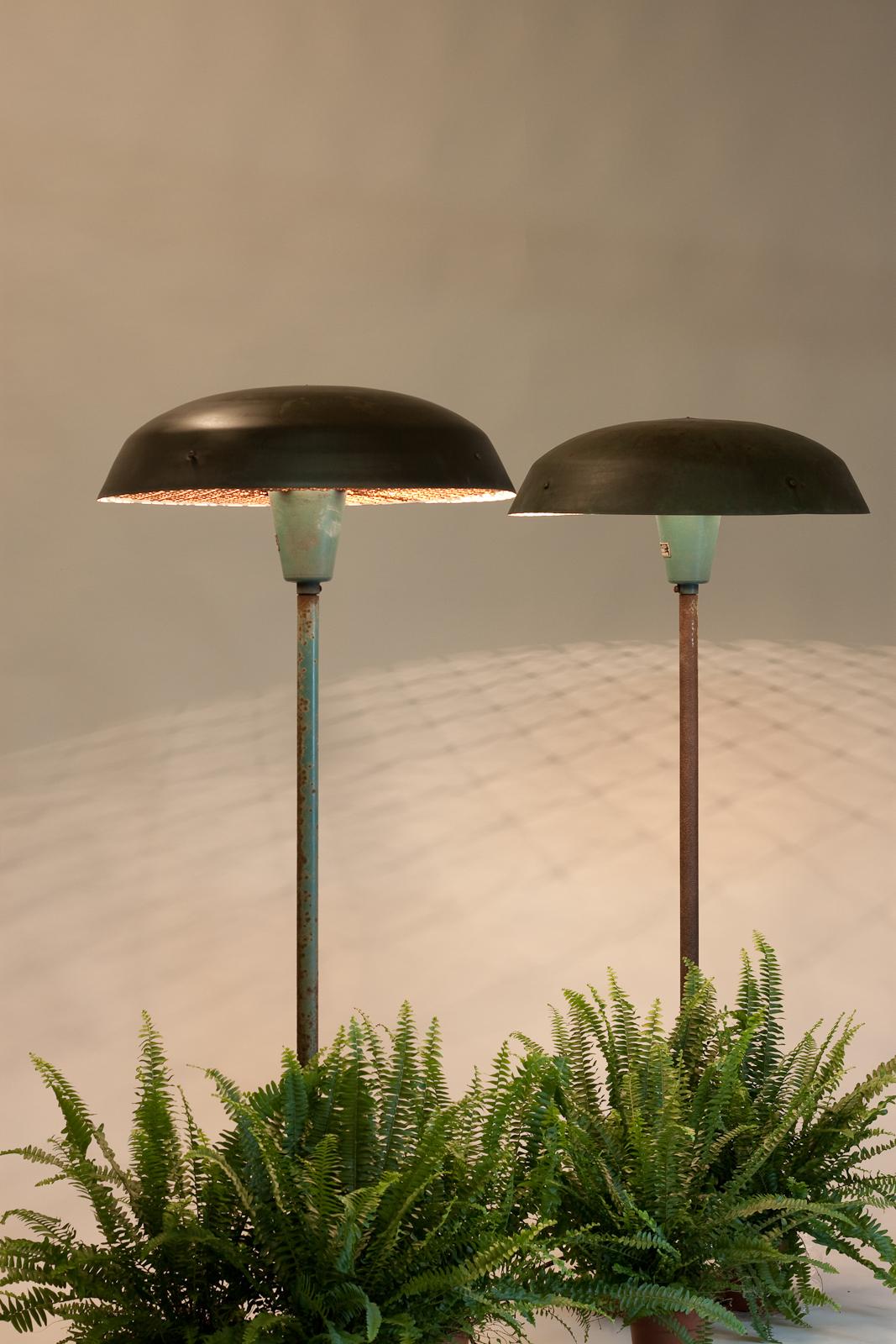 Paavo Tynell, pair of 1950's garden lights for Idman Oy For Sale 6