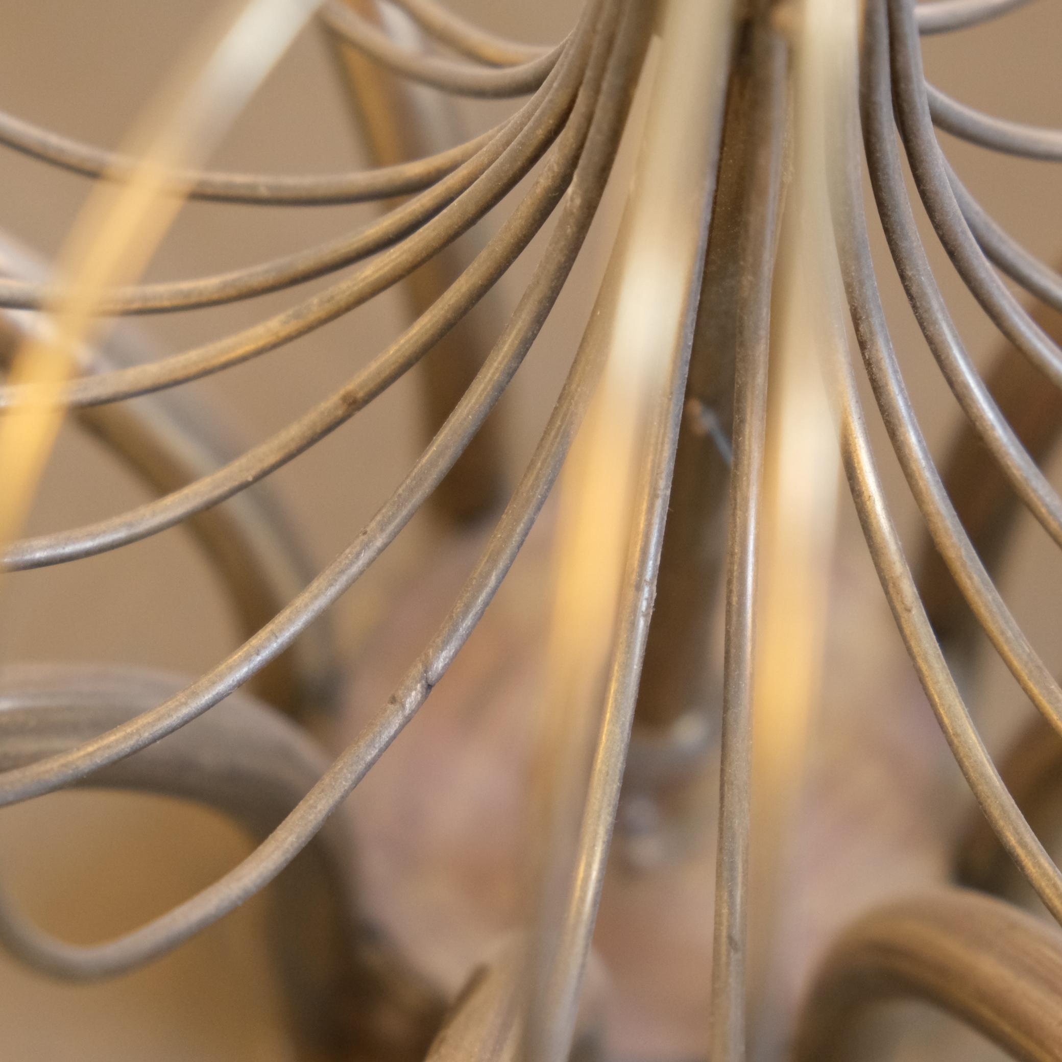 Paavo Tynell Coppia di lampadari su commissione, ottone e vetro, Taito Oy 1950s in vendita 9